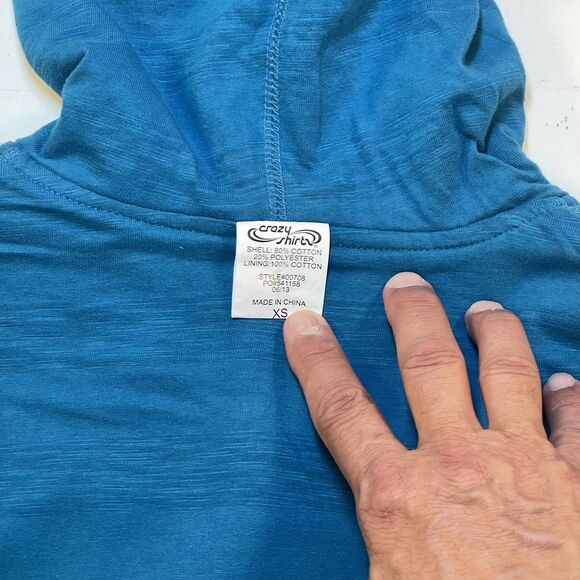 HAWAII CRAZY SHIRTS HOODIE HOODED SWEATSHIRT JACKET Sz Womens XS Reversible - Picture 6 of 7